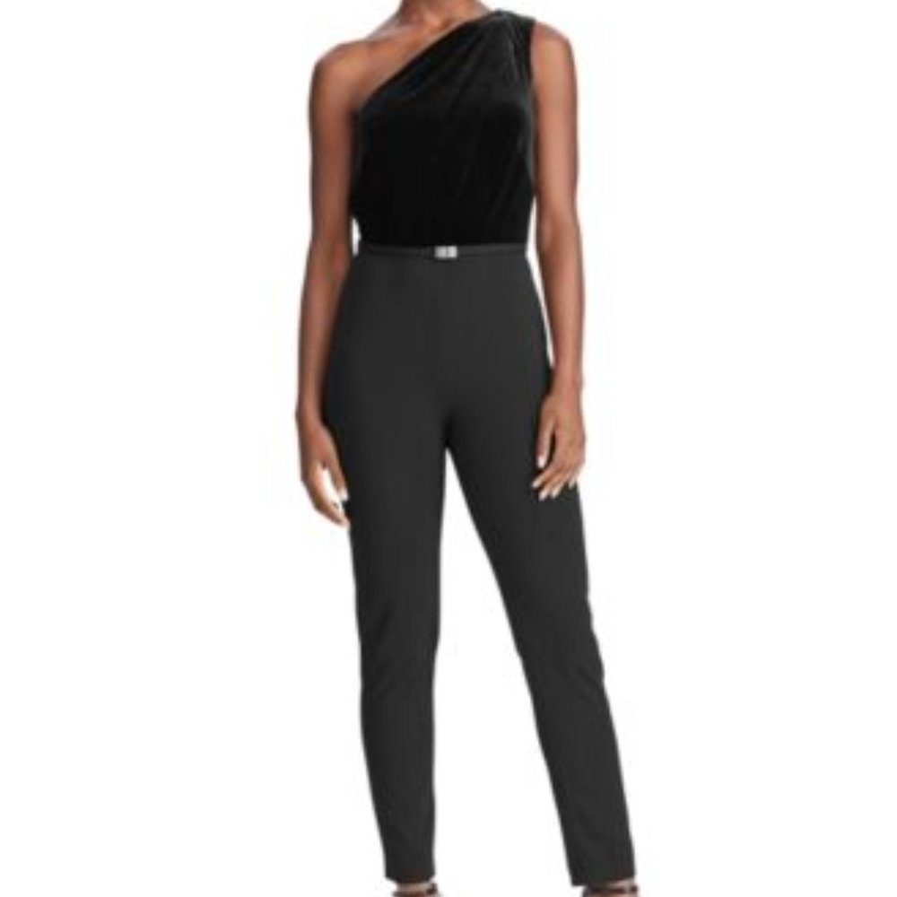Ralph Lauren One Shoulder Jumpsuit Black Size 16